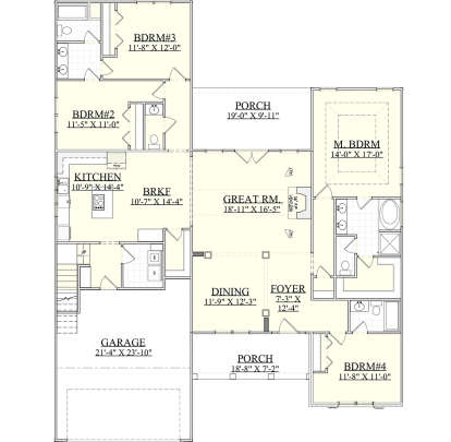 House Plan House Plan #19852 Drawing 1