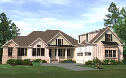 4 Bed, 4 Bath, 3323 Square Foot House Plan - #6939-00020