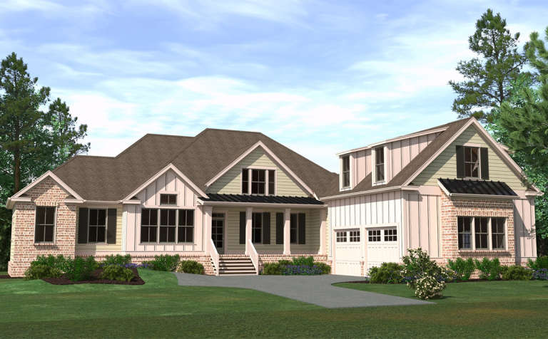 Country House Plan #6939-00020 Elevation Photo