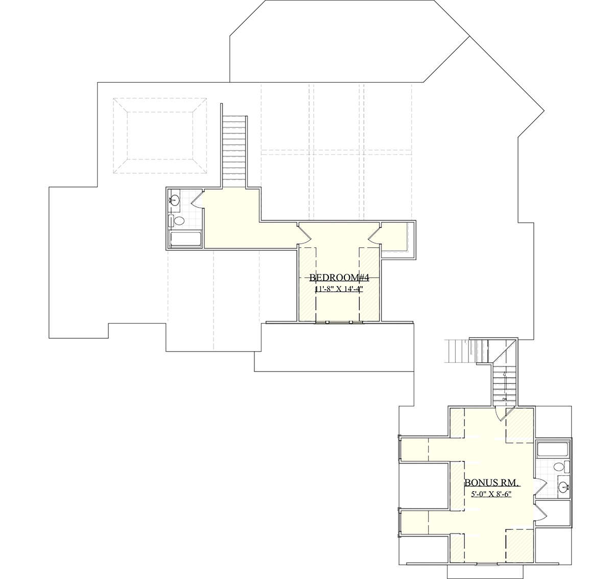 Second Floor for House Plan #6939-00020