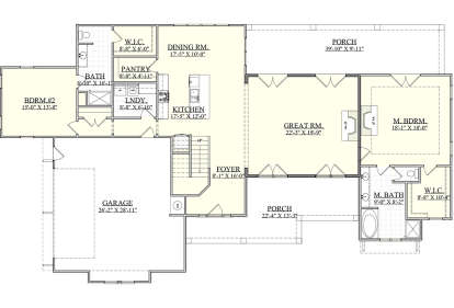Main Floor  for House Plan #6939-00021