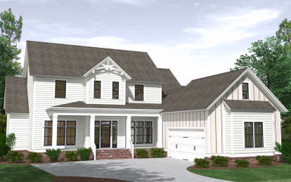 Modern Farmhouse House Plan #6939-00022 Elevation Photo