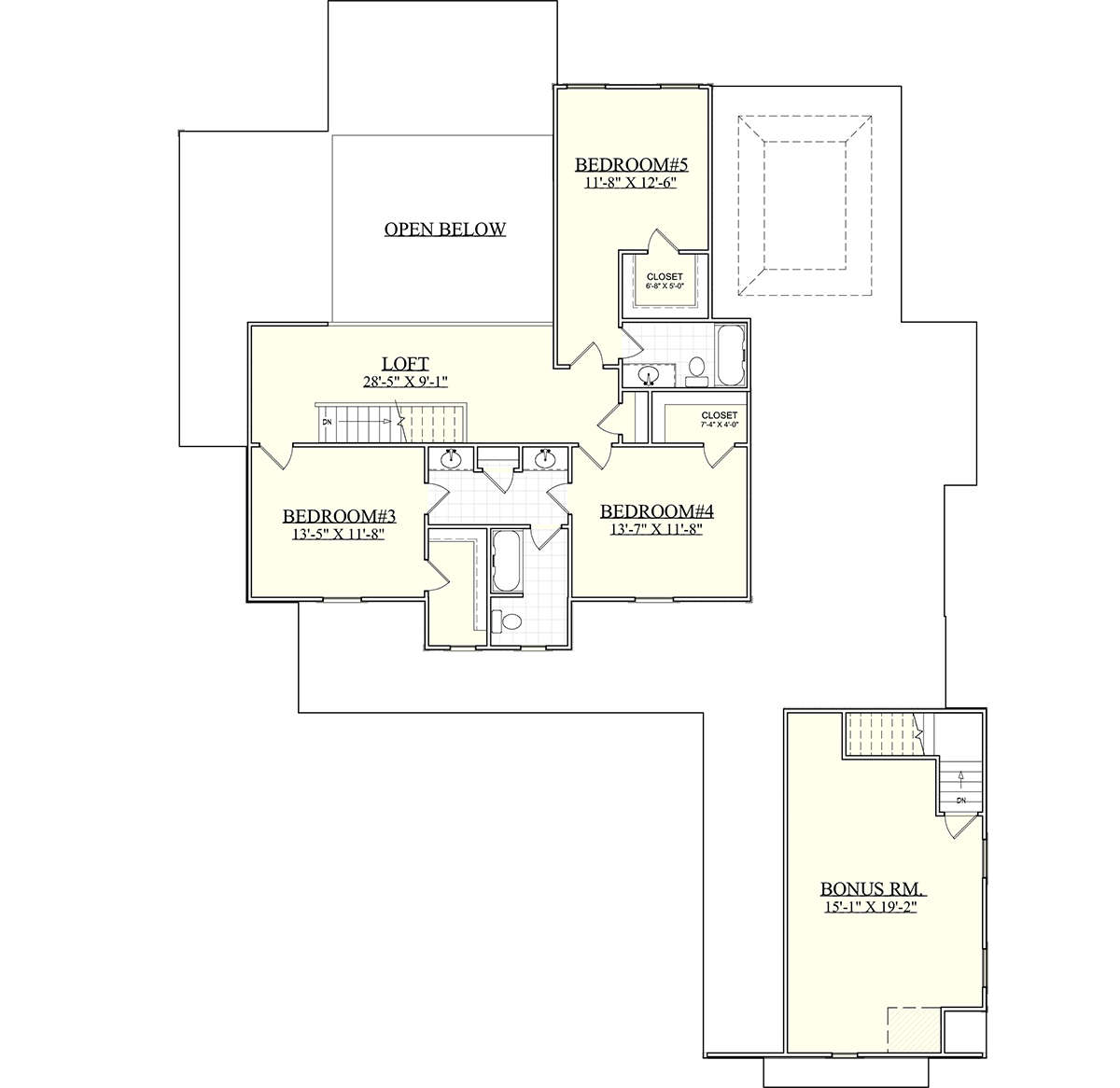 Second Floor for House Plan #6939-00022
