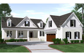 Modern Farmhouse House Plan #6939-00023 Elevation Photo