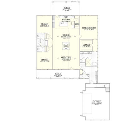 Main Floor  for House Plan #6939-00023