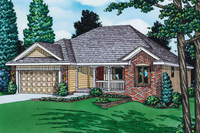 Traditional House Plan #402-01547 Elevation Photo