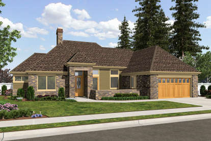 Ranch House Plan #2559-00675 Elevation Photo