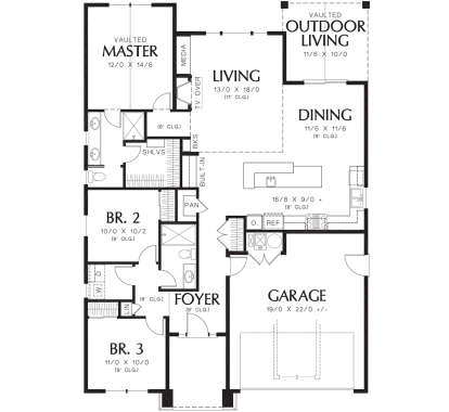 Main Floor  for House Plan #2559-00679