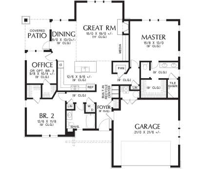 Main Floor  for House Plan #2559-00680