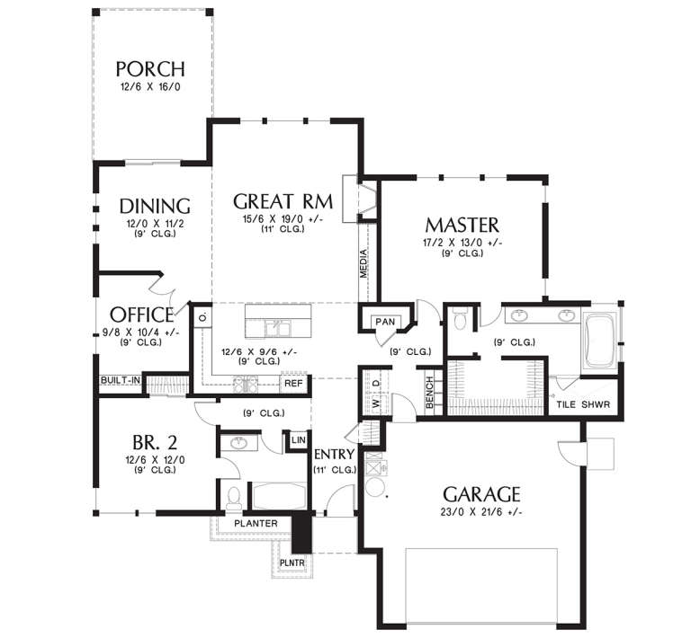 House Plan House Plan #19869 Drawing 1