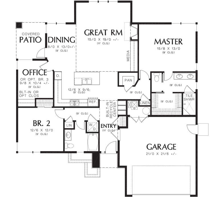 House Plan House Plan #19870 Drawing 1