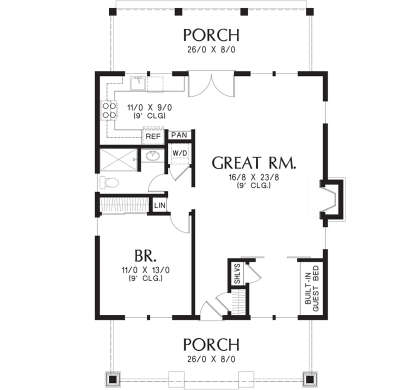 Main Floor  for House Plan #2559-00687