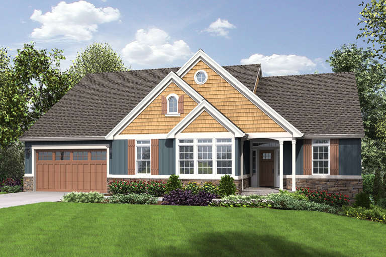 House Plan House Plan #19878 Front Elevation 