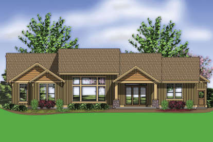 Craftsman House Plan #2559-00691 Elevation Photo