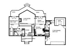 First Floor for House Plan #039-00537