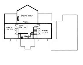 Second Floor for House Plan #039-00537