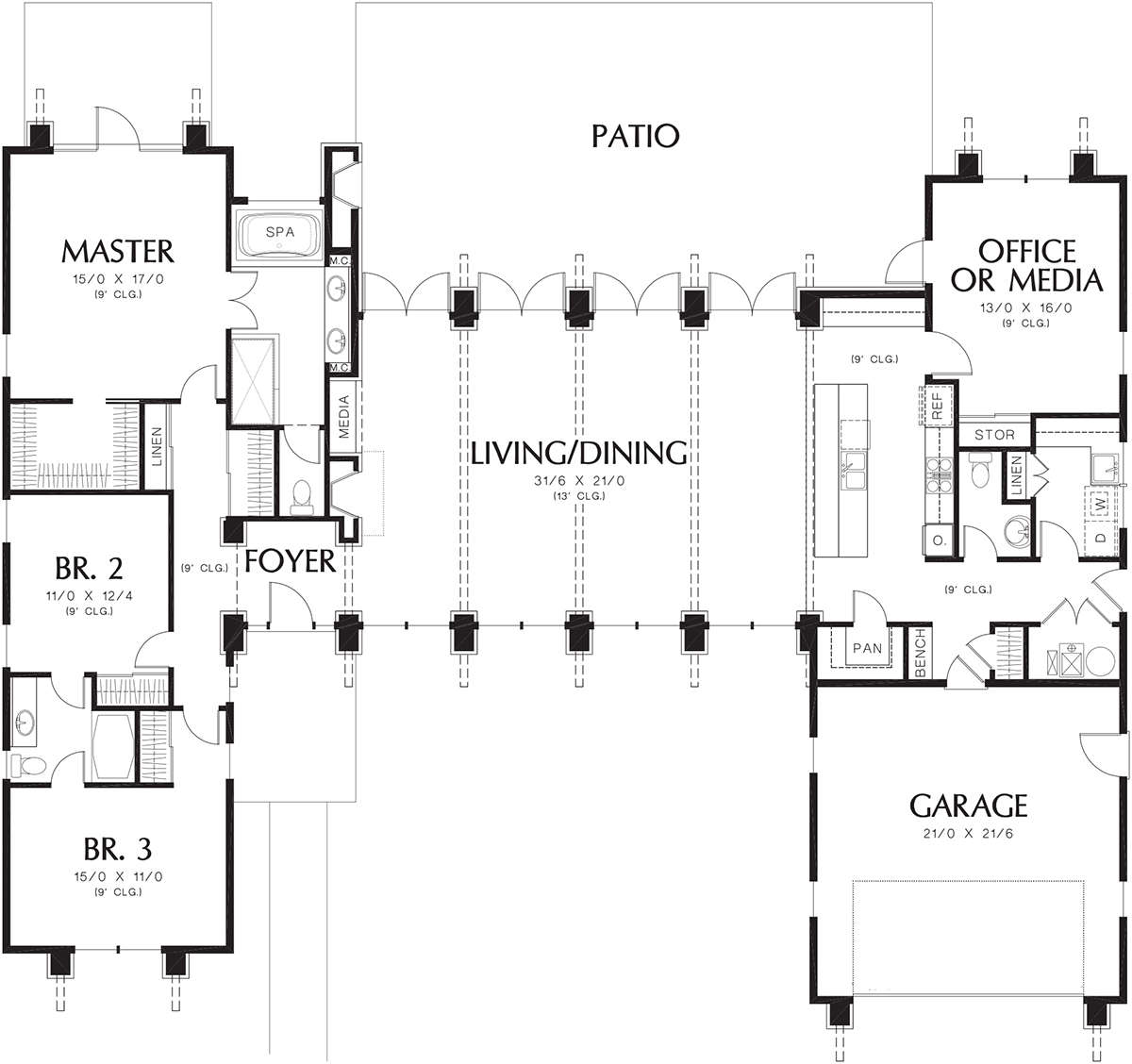 Main Floor  for House Plan #2559-00693