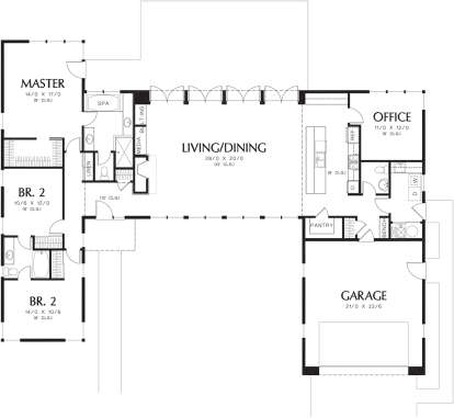 Main Floor  for House Plan #2559-00694