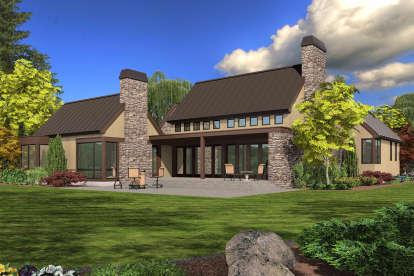 French Country House Plan #2559-00695 Elevation Photo