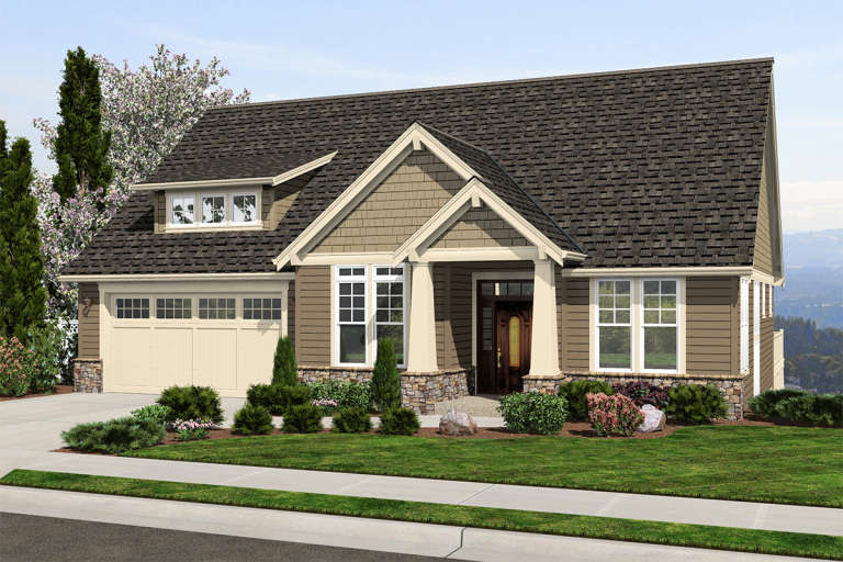 House Plan House Plan #19887 Front Elevation 