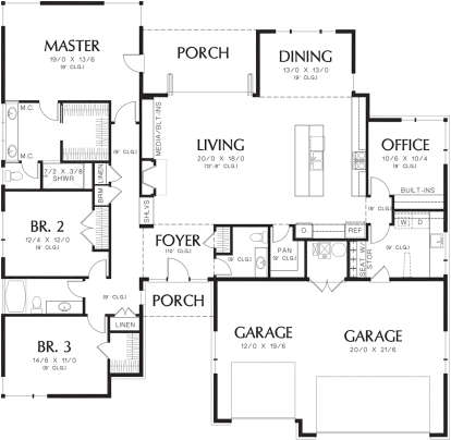 Main Floor  for House Plan #2559-00699