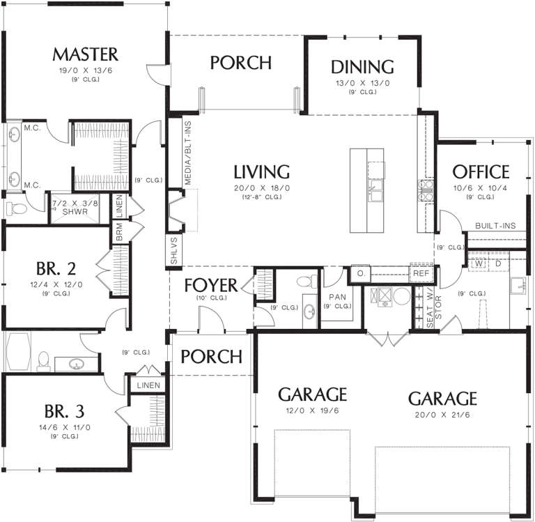 House Plan House Plan #19888 Drawing 1