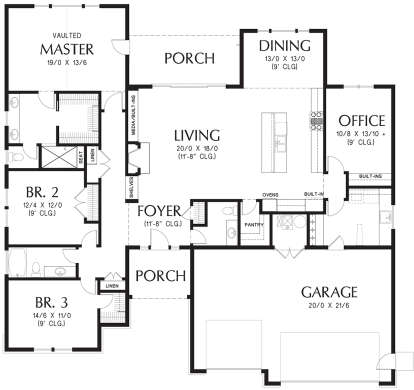 Main Floor  for House Plan #2559-00700