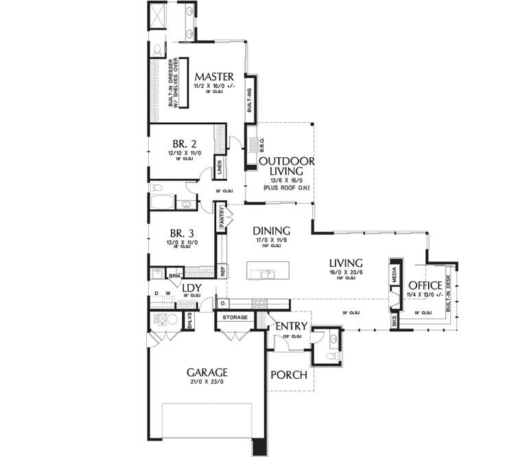 House Plan House Plan #19890 Drawing 1