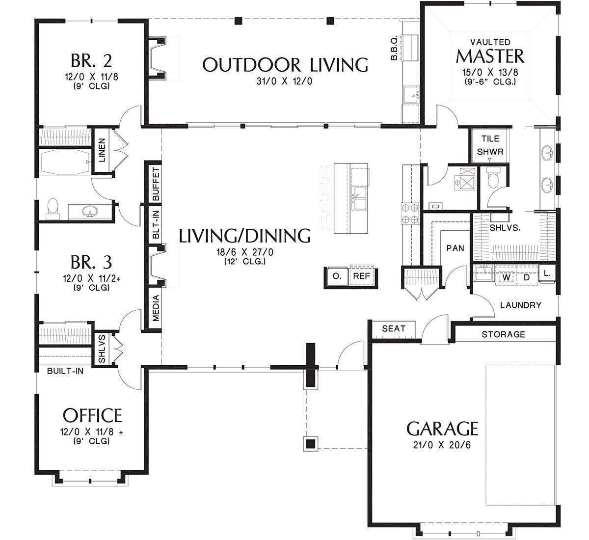 Main Floor  for House Plan #2559-00702
