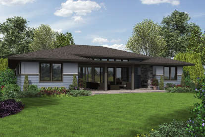 Ranch House Plan #2559-00703 Elevation Photo