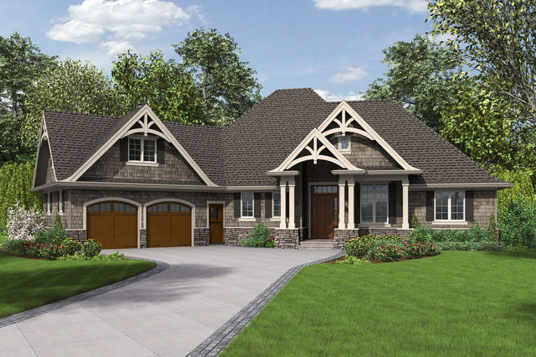 House Plan House Plan #19893 Front Elevation 