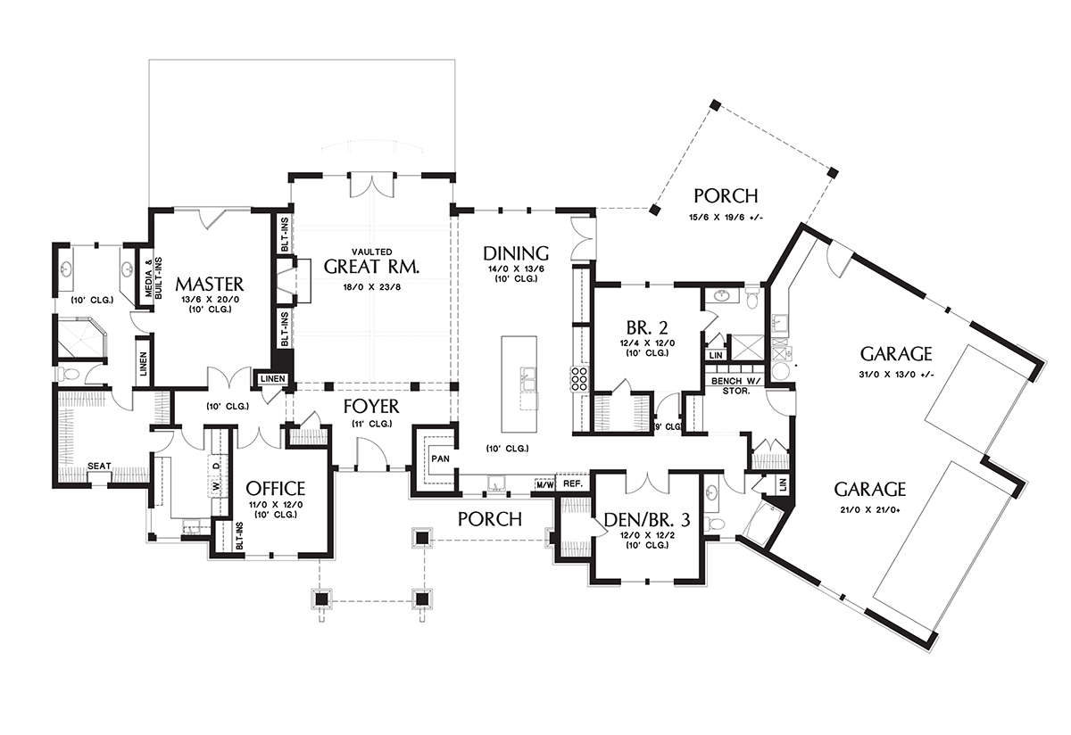 Main Floor  for House Plan #2559-00705