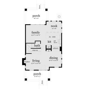 Main Floor for House Plan #028-00038