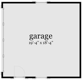 Detached Garage for House Plan #028-00038