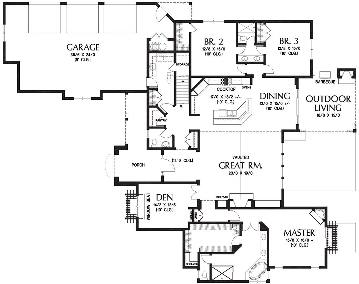 Main Floor  for House Plan #2559-00711