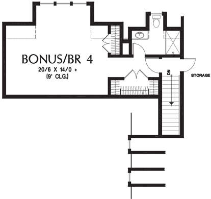 Bonus Room for House Plan #2559-00711