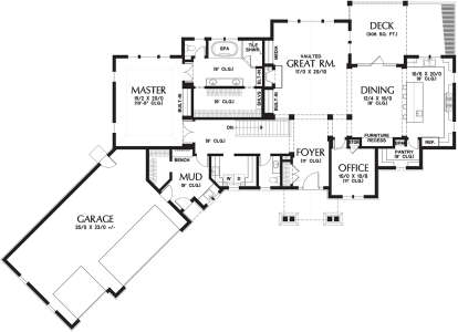 Main Floor  for House Plan #2559-00715