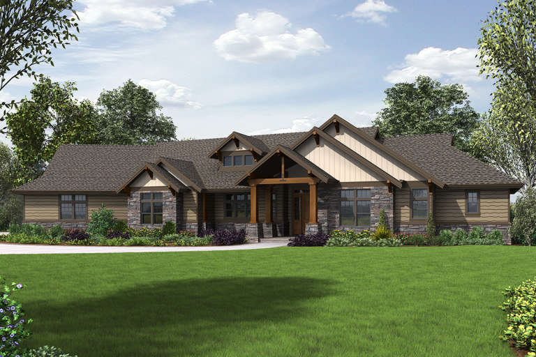 House Plan House Plan #19906 Front Elevation 