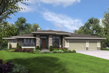 3 Bed, 2 Bath, 3528 Square Foot House Plan - #2559-00718