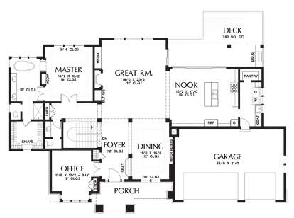 Main Floor  for House Plan #2559-00718