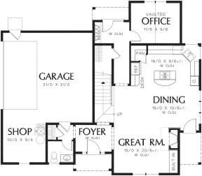 Main Floor  for House Plan #2559-00721