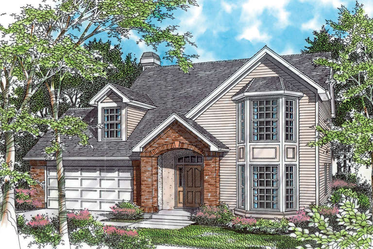 House Plan House Plan #19911 Front Elevation 