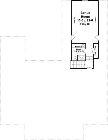 Bonus Room  for House Plan #348-00281
