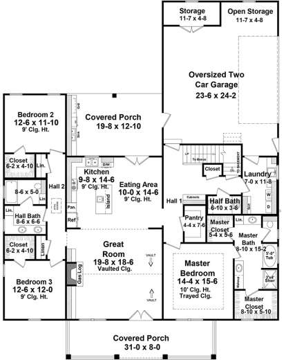 Main Floor for House Plan #348-00282