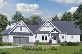 Modern Farmhouse House Plan #699-00102 Elevation Photo