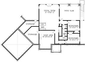Basement for House Plan #699-00102