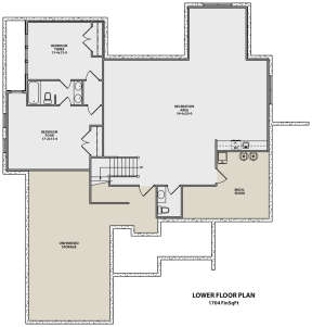 Basement for House Plan #5631-00091