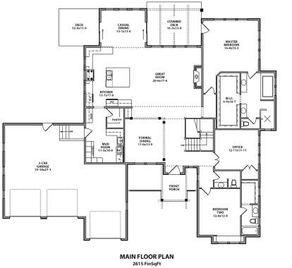 Main Floor  for House Plan #5631-00092