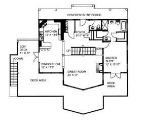 First Floor for House Plan #039-00541