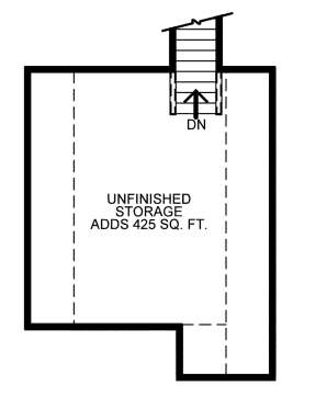 Unfinished Storage for House Plan #402-01548